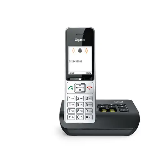 Gigaset COMFORT 500A Teléfono DECT/analógico Identificador de llamadas Negro