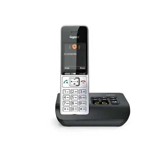 Gigaset COMFORT 500A Teléfono DECT/analógico Identificador de llamadas Negro