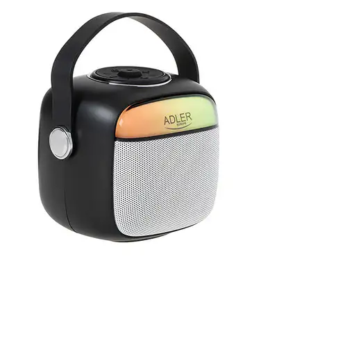 Altavoz Karaoke Adler AD 1199 negro con micrófono - SD/USB/AUX/Bluetooth