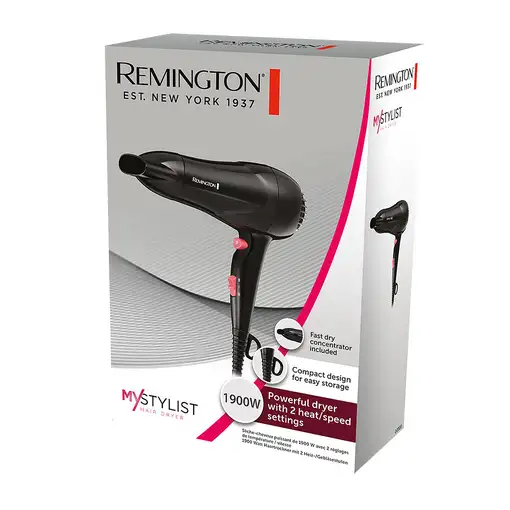 Remington D2000 secador 1900 W Negro