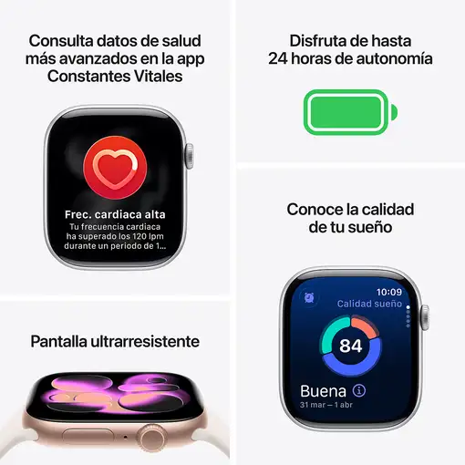 Apple Watch Series 11 OLED 42 mm Digital 374 x 446 Pixeles Pantalla táctil 5G