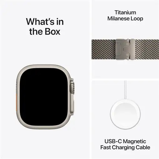 Apple Watch Ultra 2 OLED 49 mm Digital 410 x 502 Pixeles Pantalla táctil 4G Titan