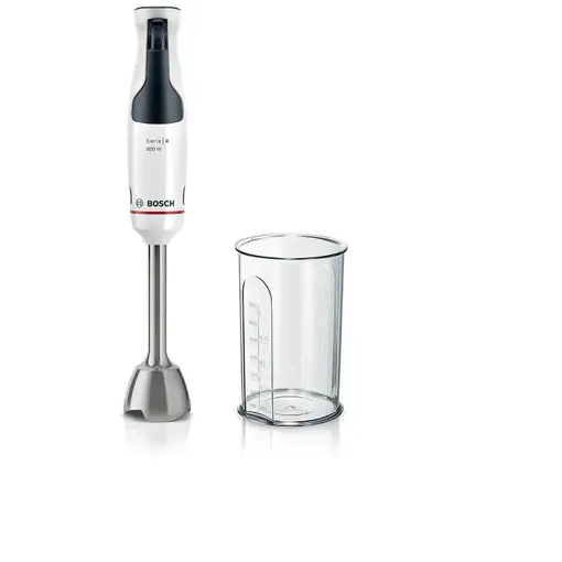 Bosch Serie 4 MSM4W410 licuadora Batidora de inmersión 800 W Antracita, Blanco