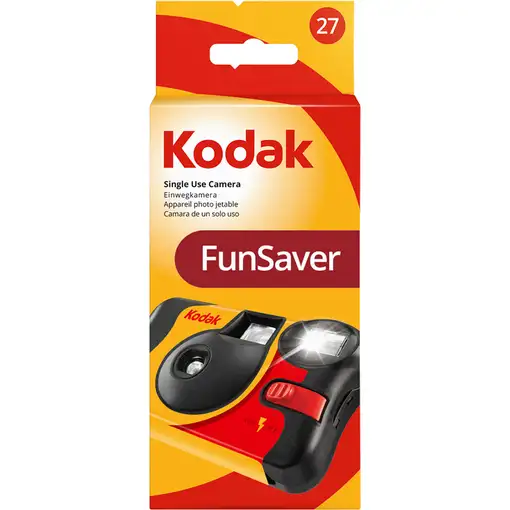 Kodak FunSaver Camera Cámara analógica compacta 35 mm Negro, Rojo, Amarillo