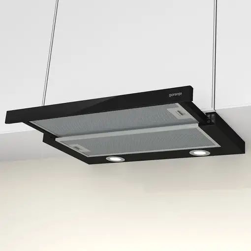 Gorenje TH62E4BG Semintegrada (extraíble) Negro 450 m³/h