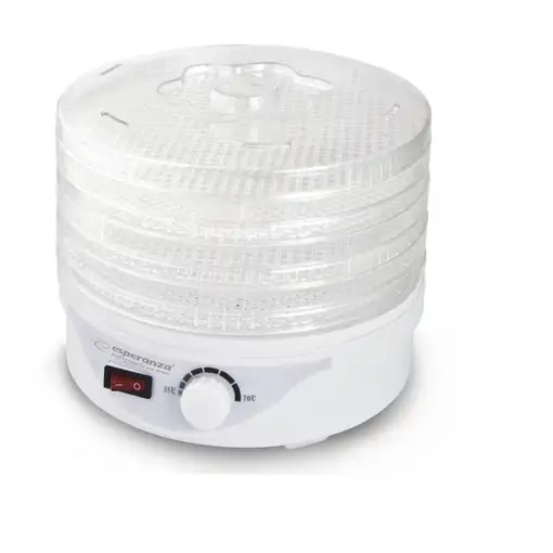 Esperanza EKD003 deshidratador de alimentos Transparente, Blanco 250 W
