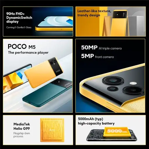 Smartphone 4 + 128GB Negro POCO