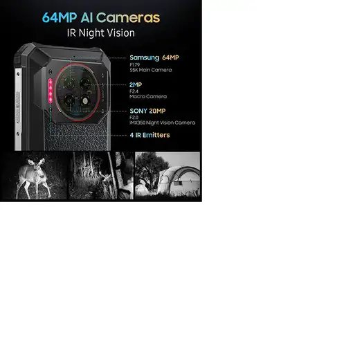 Smartphone 8 + 256GB Negro OUKITEL