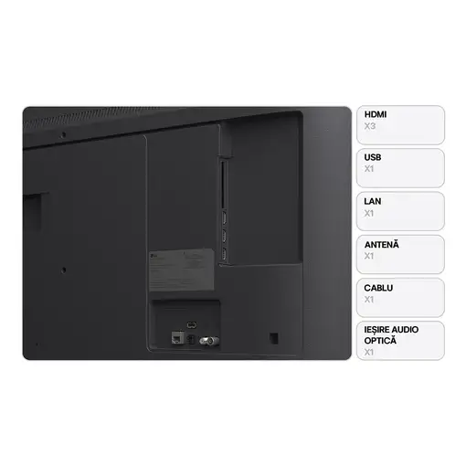 Televisor LED 43" 4K Ultra HD Negro Smart 43UA74003LB LG