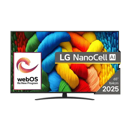 Televisor NanoCell 65'' 4K Ultra HD Negro Smart 65NANO81A3A LG