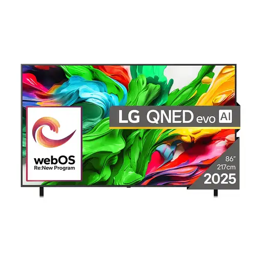 Televisor QNED evo 86" 4K Ultra HD Negro Smart 86QNED85A3C LG