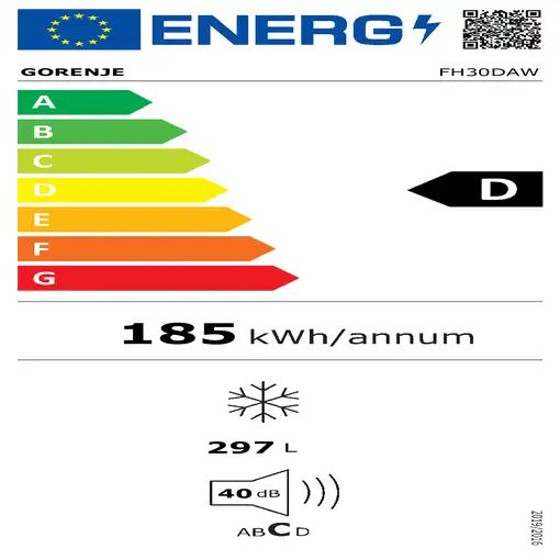 Gorenje FH30DAW Arcón congelador Independiente 297 L Blanco