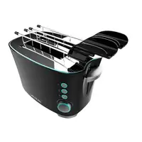 Cecotec 02184 tostadora 7 2 rebanada(s) 650 W Negro, Acero inoxidable