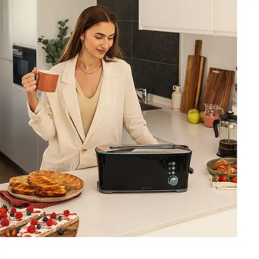 Cecotec 02185 tostadora 7 2 rebanada(s) 1000 W Negro