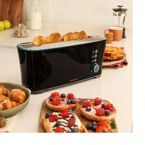 Cecotec 02185 tostadora 7 2 rebanada(s) 1000 W Negro