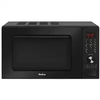 Amica AMGF20E1GB microondas Negro Microondas con grill Encimera 20 L 700 W