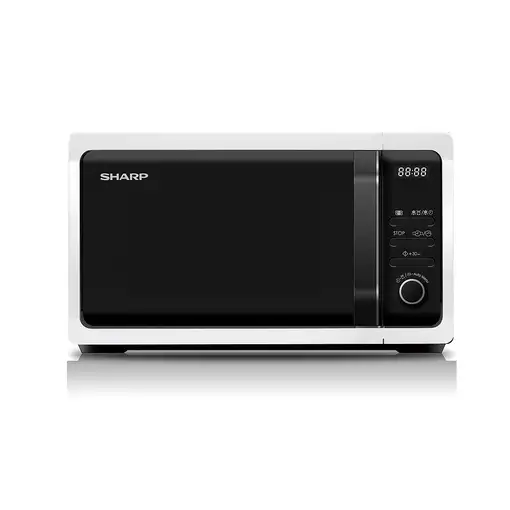Sharp Home Appliances R-243W microondas Blanco Solo microondas Encimera 20 L 800 W