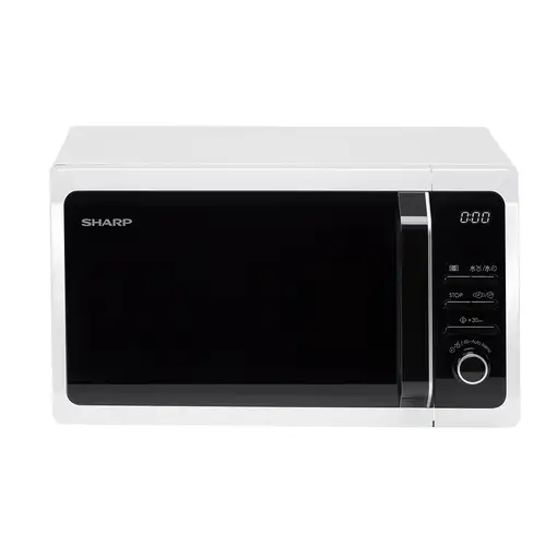 Sharp Home Appliances R-243W microondas Blanco Solo microondas Encimera 20 L 800 W