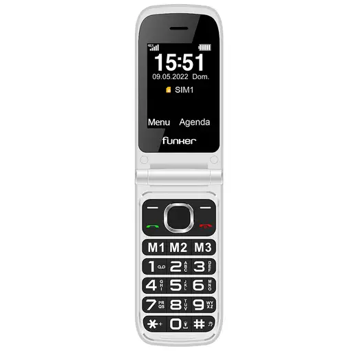 Telefonía móvil 128MB + Gris FUNKER