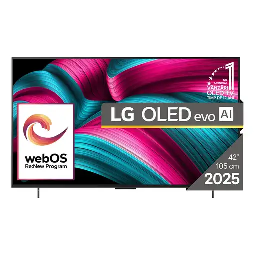 Televisor OLED evo 42" 4K Ultra HD Negro Smart OLED42C51LA LG