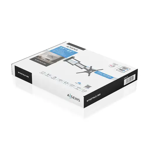 AISENS Soporte Eco Giratorio, Inclinable y Nivelable para Monitor/TV 35kg de 23"