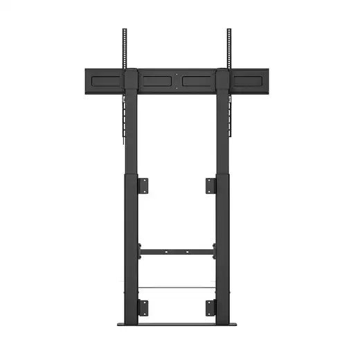 AISENS Soporte Suelo Con Manivela y Fijacion a Pared, TV 120kg de 60"-100", Negro