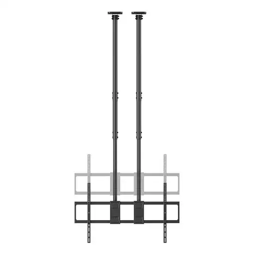 AISENS Soporte de Techo PRO Inclinable, Extensible y Nivelable para Monitor/TV 120