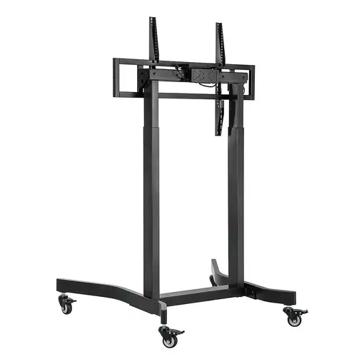 AISENS Soporte de suelo motorizado pro con ruedas para monitor/TV 120kg de 55-100