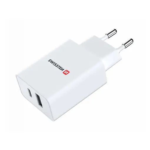 Swissten 22037000 cargador de dispositivo móvil Universal Blanco Corriente alterna