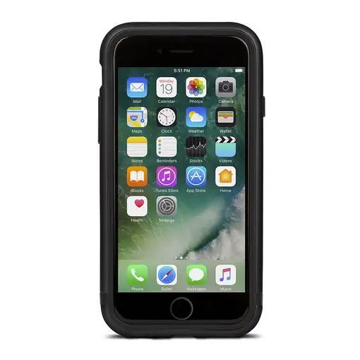 Moshi Luxe funda para teléfono móvil Bumper Negro