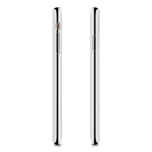 Moshi iGlaze funda para teléfono móvil Bumper Plata, Blanco