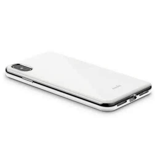 Moshi iGlaze funda para teléfono móvil Bumper Plata, Blanco