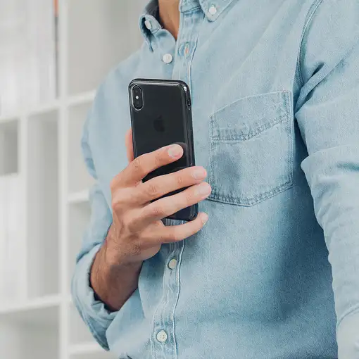 Moshi Vitros funda para teléfono móvil Bumper Negro, Transparente