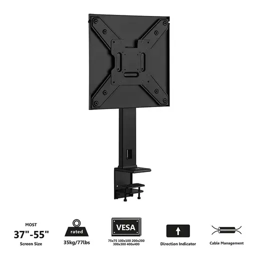 Ewent EW1543 soporte para TV 139,7 cm (55") Negro