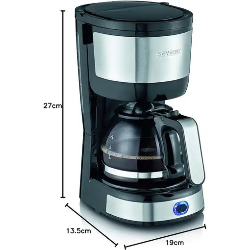 Cafeteras goteo Semi-automática Negro 4 cups KA 4808 SEVERIN