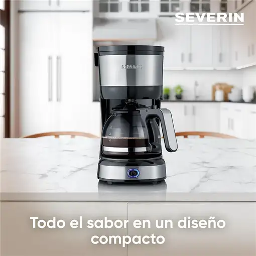 Cafeteras goteo Semi-automática Negro 4 cups KA 4808 SEVERIN