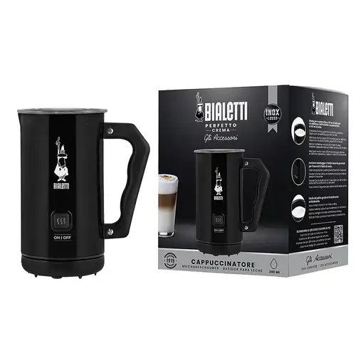 Bialetti MKF02 Calentador/espumador de leche automático Negro
