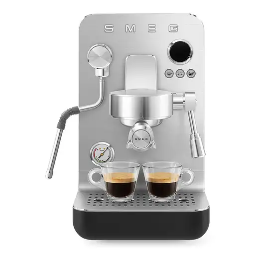 Cafeteras express Manual Negro 1.7 L 2 cups EMC02BLMEU SMEG