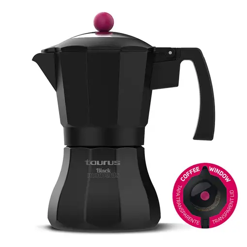 Cafeteras italianas Negro 3 cups 984084000 TAURUS
