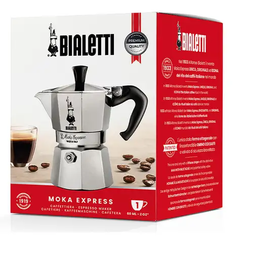 Cafeteras italianas Aluminio 1 cups 0001161 BIALETTI