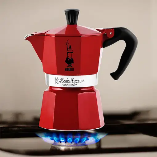 Cafeteras italianas Rojo 3 cups 0001006 BIALETTI
