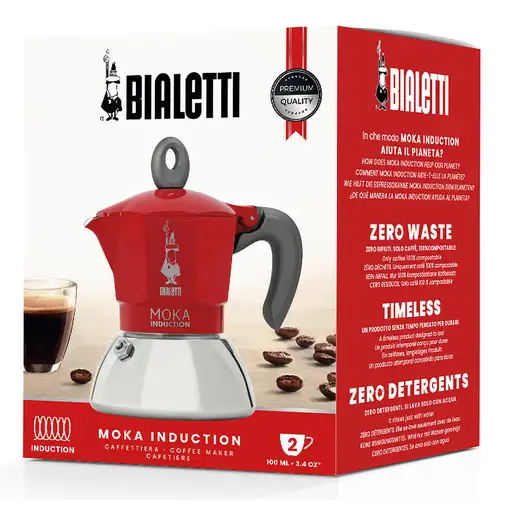 Cafeteras italianas Rojo 2 cups 0006942 BIALETTI