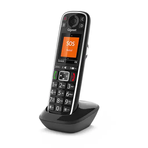 Gigaset E720HX Teléfono DECT/analógico Identificador de llamadas Negro