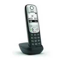Gigaset A690HX Teléfono DECT/analógico Identificador de llamadas Negro, Plata
