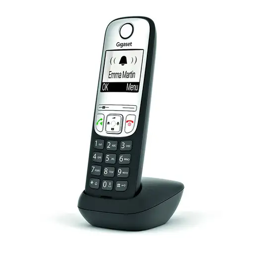 Gigaset A690HX Teléfono DECT/analógico Identificador de llamadas Negro, Plata