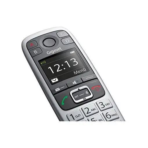 Gigaset E560 teléfono Teléfono DECT Identificador de llamadas Negro, Plata