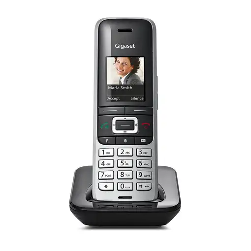 Gigaset Premium 100 Teléfono DECT Identificador de llamadas Negro, Plata