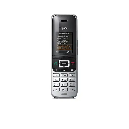 Gigaset Premium 100 Teléfono DECT Identificador de llamadas Negro, Plata