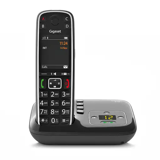 Gigaset E720A Teléfono DECT/analógico Identificador de llamadas Negro