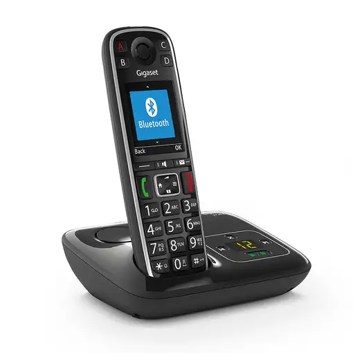 Gigaset E720A Teléfono DECT/analógico Identificador de llamadas Negro